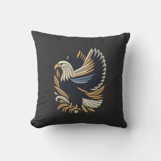 Coussin Broderie d'aigle Majestic | Bold Patriotique