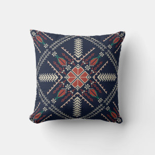Coussin Broderie palestinienne : Conception Motif traditio