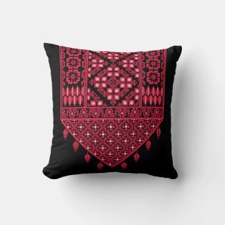 Coussin Broderie palestinienne Tatreez design imprimé