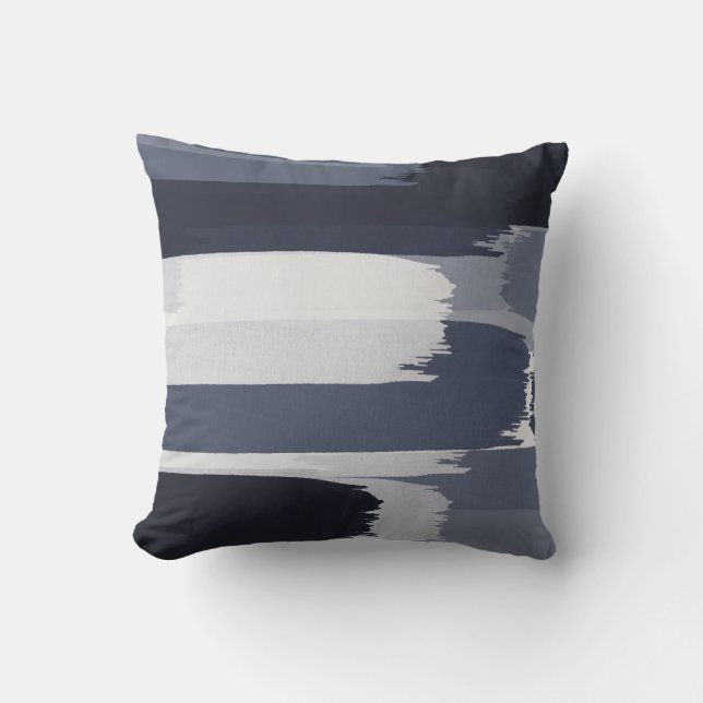 Coussin Brosses bleu gris d'Indigo (Recto)