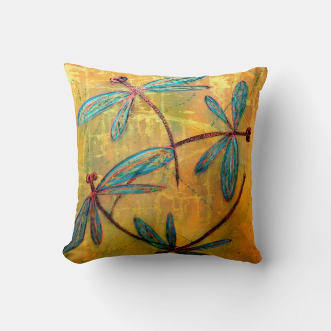 Coussin Brouillard de libellule (Recto)