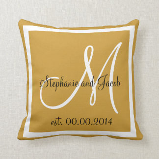 Coussin Brown clair Tan Mariage