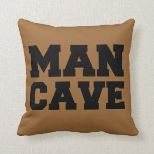 Coussin Brown de caverne d'homme