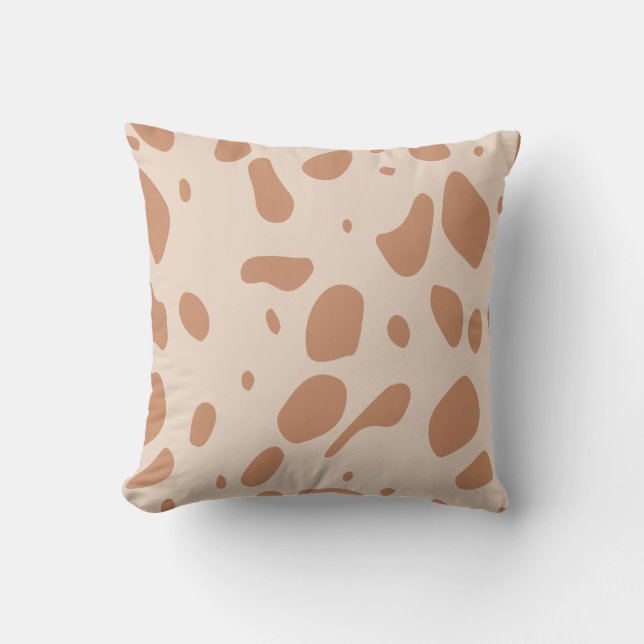 coussin Brown et crème (Recto)