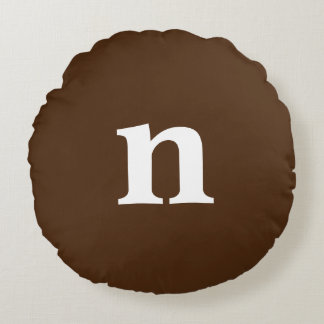Coussin Brown Monogramme