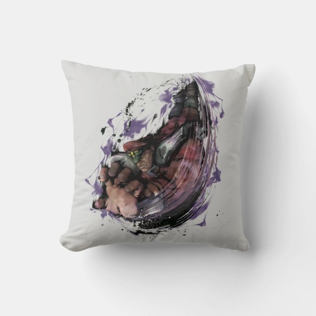 Coussin Broyeur psychopathe de bison (Recto)