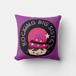 Coussin Brunette Rocking Big Sister
