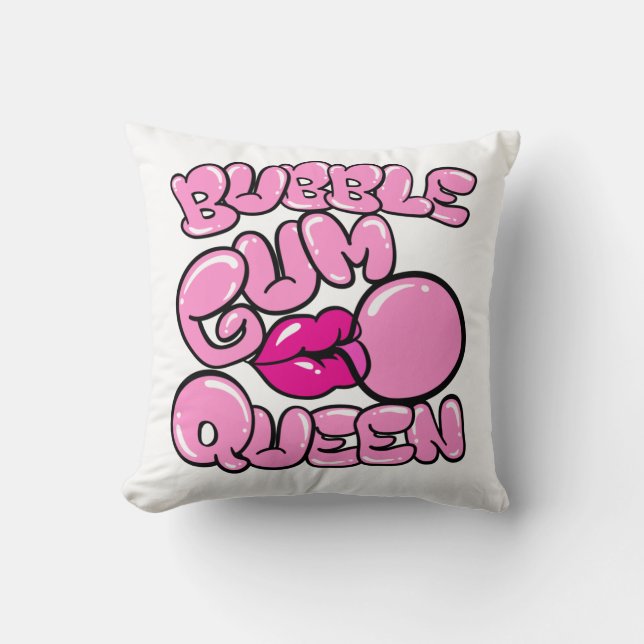 Coussin Bubblegum Queen (Recto)