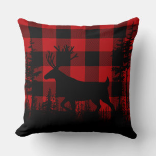 Coussin Buffalo Plaid Woodland Pine Forest Stade