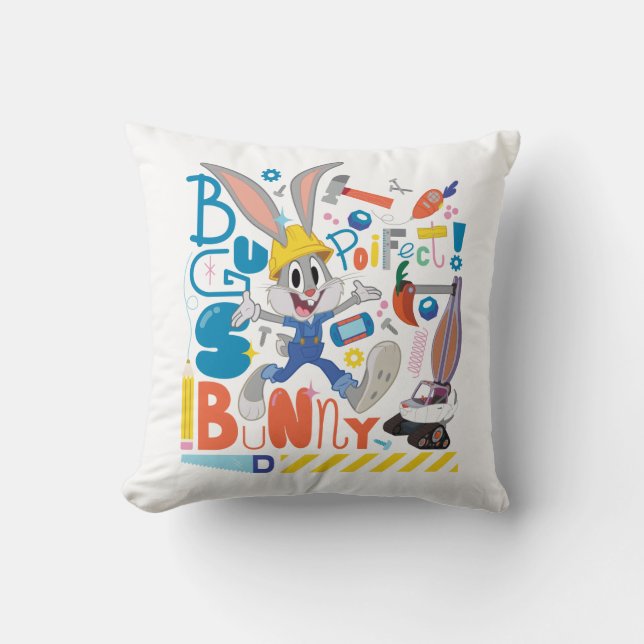 Coussin BUGS BUNNY BUILDERS™| BUGS BUNNY™ Work Tools (Recto)