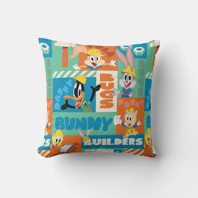 Coussin BUGS BUNNY BUILDERS™| Character Grid Pattern (Recto)