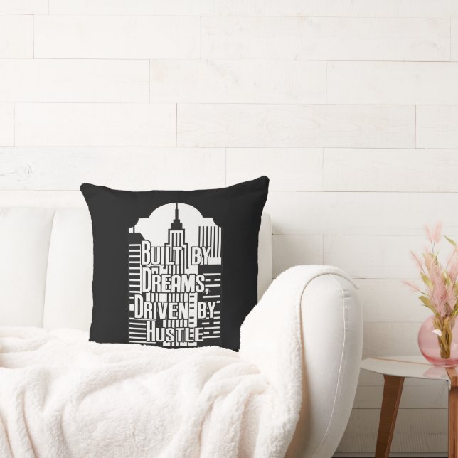 Coussin Built by Dreams Driven by Hustle City Design (Canapé)