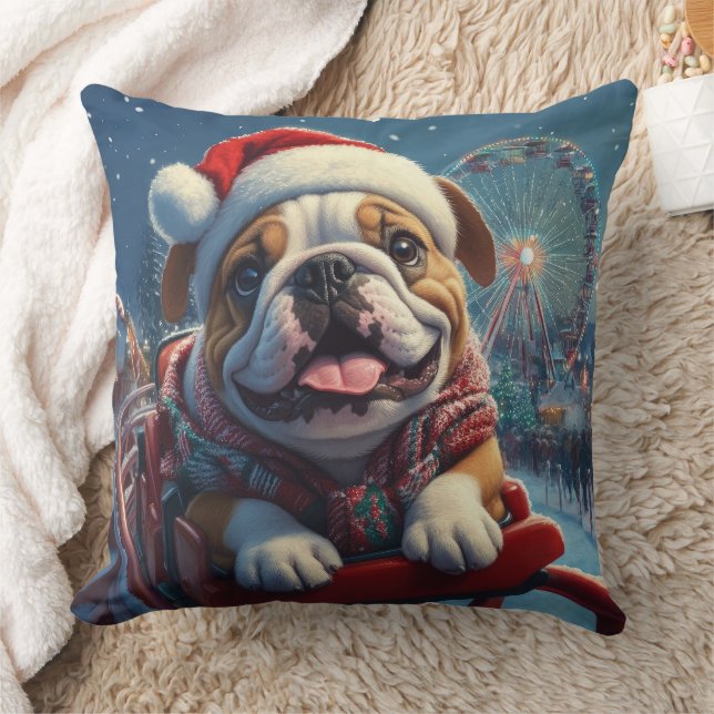 Coussin Bulldog Roller Dessous de verre Noël (Couverture)