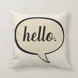 Coussin Bulle personnalisable beige de la parole