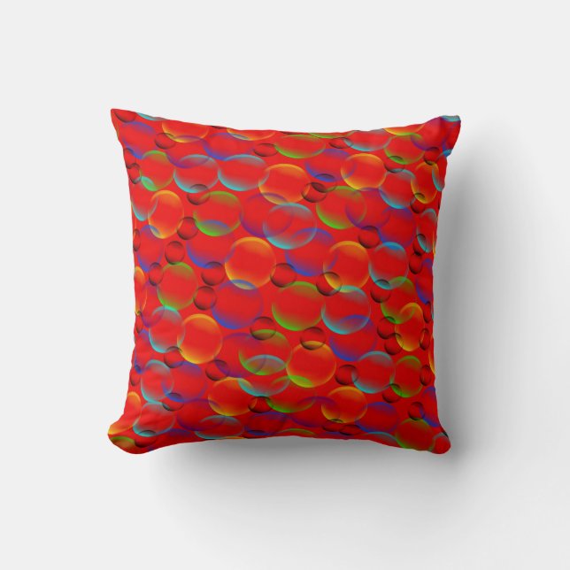Coussin Bulles de couleur (Recto)