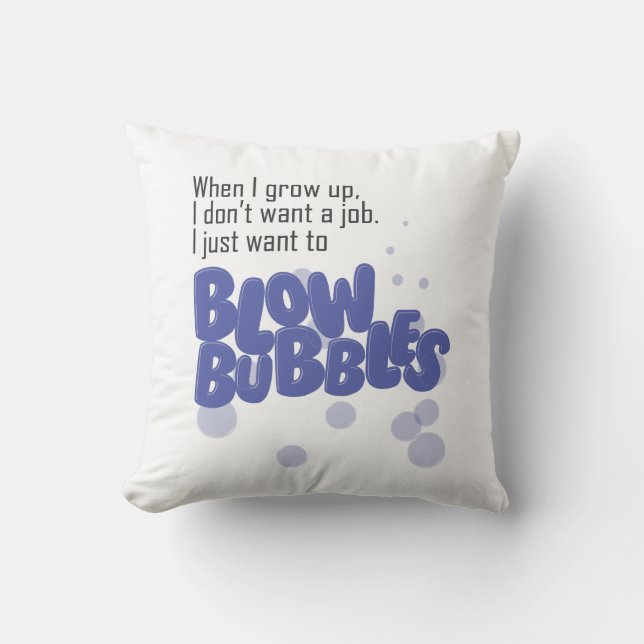 Coussin Bulles de coup (Recto)