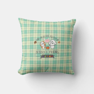 Coussin bulles et amis fêtent la fête de mi-automne