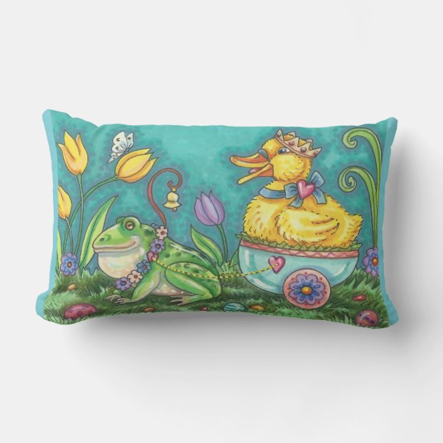 Coussin BULLFROG & DUCK PRINCE EASTER LUMBAR (Recto)