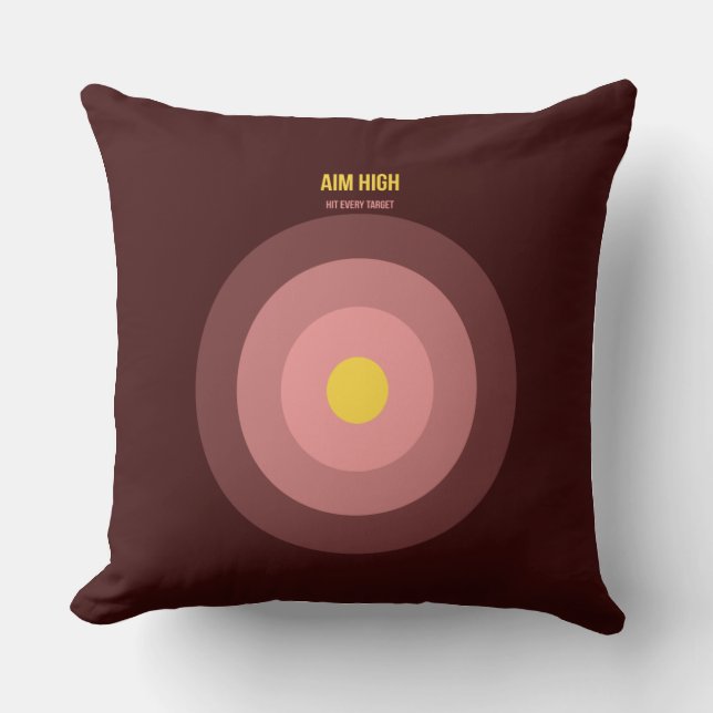 Coussin Bulls Eye — 90s Maximalist Throw Pillow | Retro (Recto)
