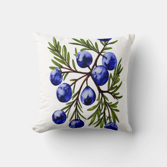 Coussin Bunch de raisins bleus (Recto)