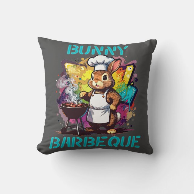 Coussin Bunny Barbeque (Recto)