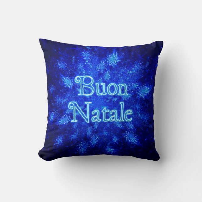 Coussin Buon Natale - Explosion de neige (Recto)