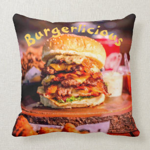 Coussin Burger délicieux