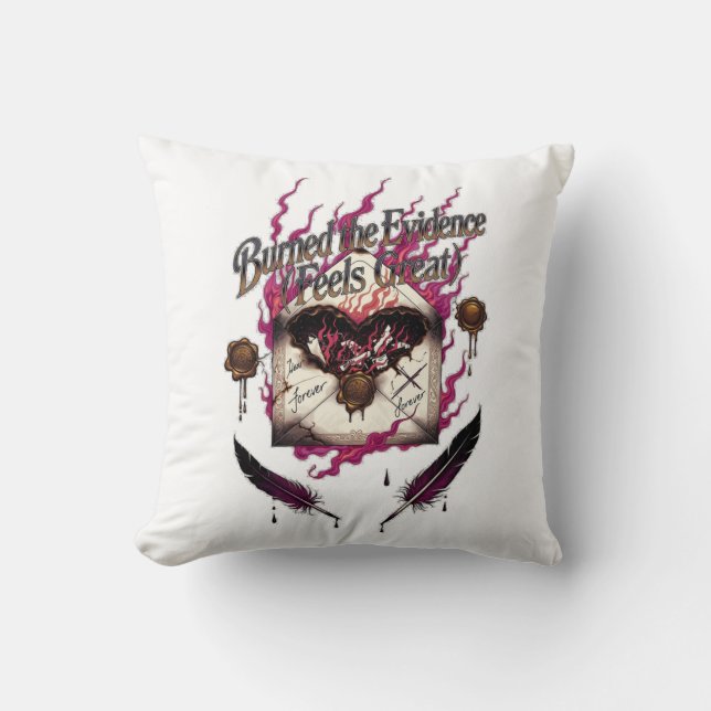 Coussin Burned the Evidence Feels Great T-Shirt | Charred  (Recto)