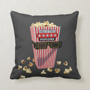 Coussin Buttered Popcorn and 3D Movie glasses