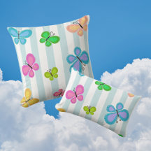 Butterfly Dreams Blue Stripe