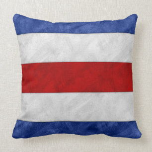 Coussin C Charlie Watercolor Nautical Signal Maritime