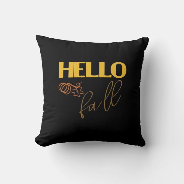 Coussin C’est automne Y’all Automne Laisser design Citroui (Recto)