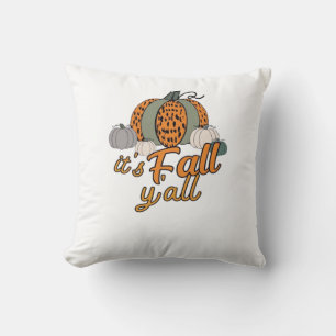 Coussin C’est le Motif Leopard Citrouille de l’automne