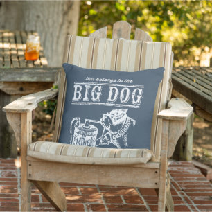 Coussin Ça appartient au Big Dog