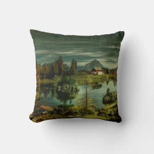 Coussin Cabine au bord du lac