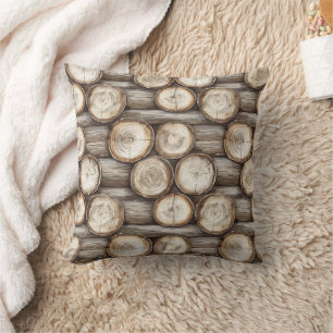 Coussin Cabine de bois Noël