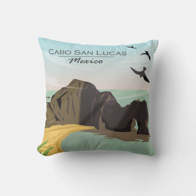 Coussin Cabo San Lucas Mexique (Recto)
