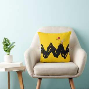 Coussin cacahuètes Charlie Brown volant Kite