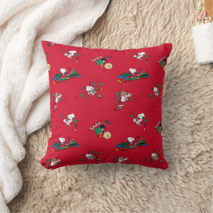 Coussin cacahuètes Motif d'enveloppement de cadeaux de N
