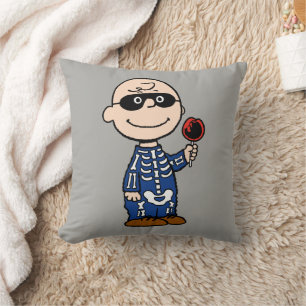Coussin cacahuètes Skeleton Charlie Brown