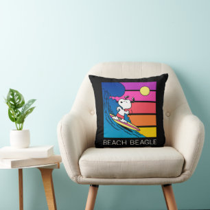 Coussin cacahuètes   Snoopy Surfing