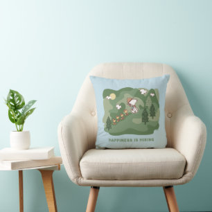 Coussin cacahuètes   Snoopy & Woodstock Le bonheur est Ran