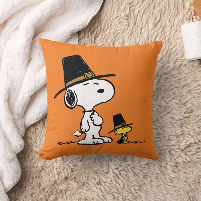 Coussin cacahuètes | Snoopy & Woodstock Pilgrim (Couverture)