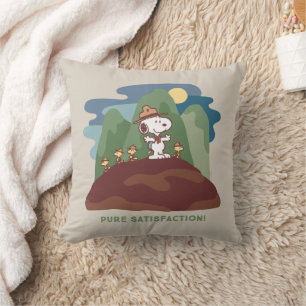 Coussin cacahuètes   Snoopy & Woodstock Satisfaction pure