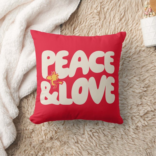 Coussin cacahuètes | Woodstock Peace & Love (Couverture)