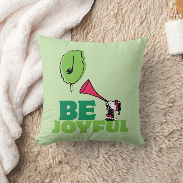 Coussin cacahuètes | Woodstock Soyez Joyeux (Couverture)
