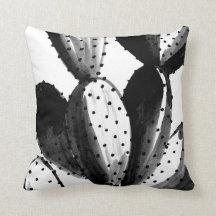 Cactus noir et blanc