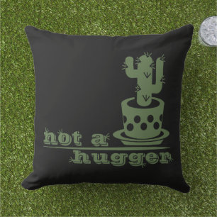 Coussin Cactus Pas un gros cactus drôle dire