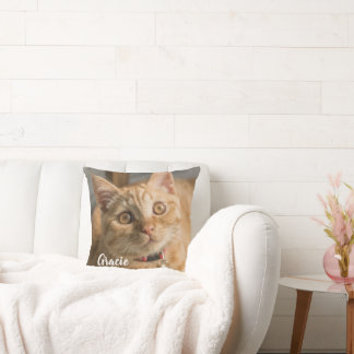 Coussin Cadeau Amoureux des chats - Custom Pet Photo Keeps