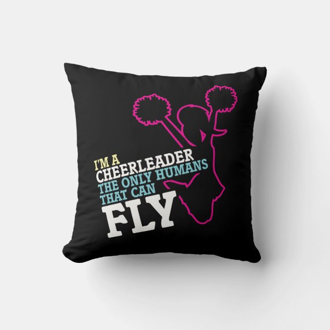 Coussin Cadeau Cheerleading de pom-pom girl de sport (Recto)
